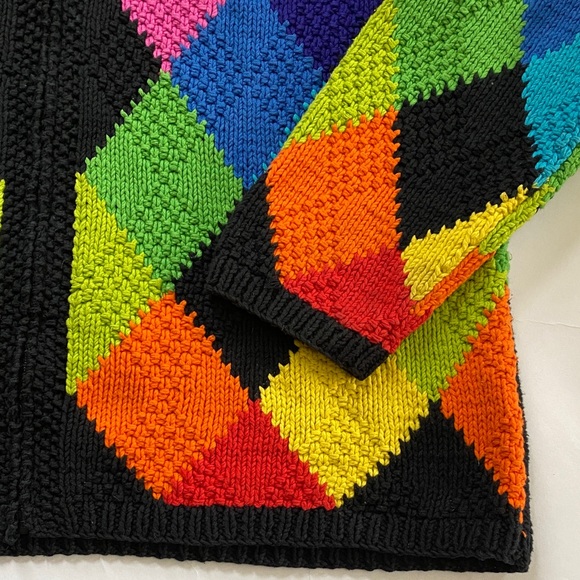 Marisa Christina Multicolor Diamond Cardigan - Picture 3 of 10